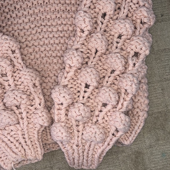 Goodnight Macaroon Pink Pom Pom Sweater One Size - Picture 2 of 5